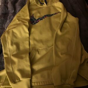 Nike Men's Bright Yellow Sweater